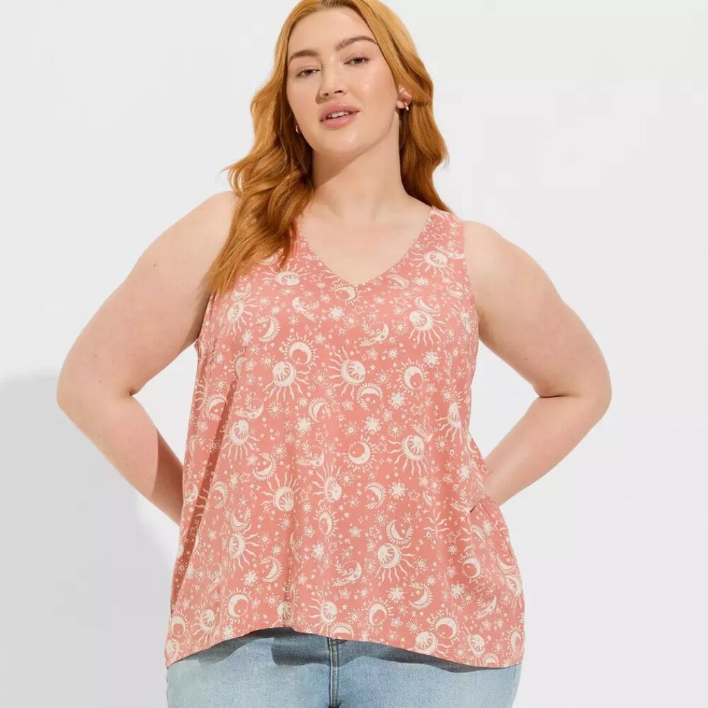 Celestial Stitch Detail Tank Top